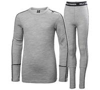 Helly Hansen Júnior Unisex Conjunto de peso mediano Jr Lifa Merino, Grau Melange 2.0, 14