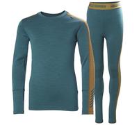 Helly Hansen Júnior Unisex Conjunto de Peso Mediano Jr LIFA Merino, Oscuro Creek, 12