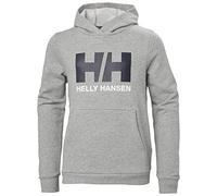 Helly Hansen Junior Unisex Sudadera HH Logo con Capucha 2.0, 8, Gris Melange