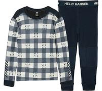 Helly-Hansen - K Graphic Lifa Merino Set Navy Aop de Lana - Talla Infantil 5 años - Azul marino Azul marino 5 años