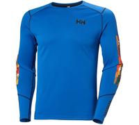 Helly Hansen LIFA Active Crew Chaqueta Baselayer, 544 Cobalt 2.0 Apres Imprimir, L para Hombre