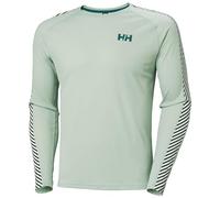 Helly Hansen LIFA Active Stripe Crew Chaqueta Baselayer, 462 Green Mist, XL para Hombre