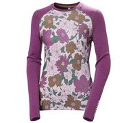 Helly Hansen LIFA® Merino - Capa Base de Manga Larga con Estampado gráfico de Peso Medio para Mujer