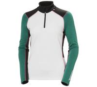 Helly Hansen Lifa Merino Midweight 1/2 Zip, mujer, verde/blanco 42(XL)
