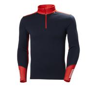HELLY HANSEN Lifa Merino Midweight 1/2 Zip - Hombre - Azul / Rojo - talla L- modelo 2026