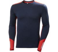 HELLY HANSEN Lifa Merino Midweight Crew - Hombre - Azul / Rojo - talla L- modelo 2026