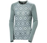 Helly Hansen LIFA® Merino - Capa Base de Manga Larga con Estampado gráfico de Peso Medio para Mujer