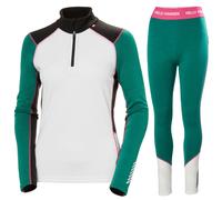 Helly Hansen Lifa Merino Midweight H/Z, conjunto, mujer, verde