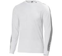Helly Hansen Hombres Tripulación de rayas HH Lifa, Blanco, XL