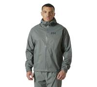 Helly-Hansen Loke Terra Jacket - Abrigo impermeable y transpirable para mujer para aventuras al aire libre, ligero y elegante, 485 cactus gris - M, Cactus gris 485, M