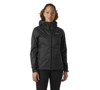 Helly-Hansen Loke Terra Jacket - Abrigo impermeable y transpirable para mujer para aventuras al aire libre, ligero y elegante, 990 negro, Large