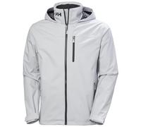 Helly Hansen Men's Crew Hooded Jacket 2.0, Grey Fog, XL
