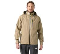 Helly Hansen Men's Crew Hooded Jacket 2.0, Pebble, M