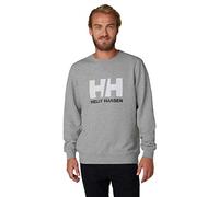Helly Hansen Mens HH Logo Crew Sweatshirt, S, Grey Melange