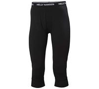 Helly-Hansen Mens Lifa Merino Midweight 3/4 Pant, Negro, 2XL