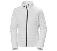 Helly Hansen Mujer Chaqueta Insulada Crew 2.0, L, Blanco