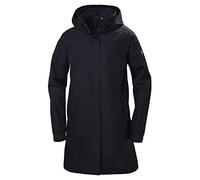 Helly Hansen Mujer Chubasquero Largo Aden, Azul Marino, M