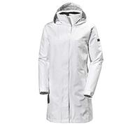 Helly Hansen Mujer Chubasquero Largo Aden, Blanco, L