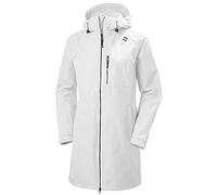 Helly Hansen Mujer Chubasquero Largo Belfast, XS, Blanco