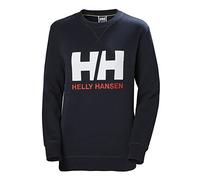 Helly Hansen HH Logo Crew Sudadera Deportiva, Mujer, Azul (Navy), S