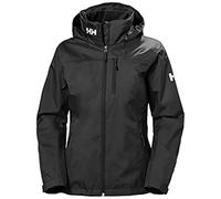 Helly Hansen Mujeres Chaqueta con capucha de capa intermedia W Crew, Negro, XL