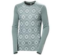 Helly Hansen Mujeres Tripulación W LIFA Merino Midw Gra, Cactus Estrella, S