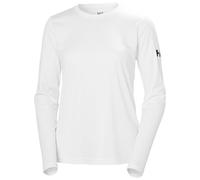 Helly Hansen W HH Tech Crew LS 2.0 para Mujer, Color Blanco, Talla XS