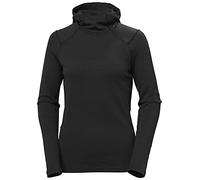 Helly Hansen Mujeres W Lifa Merino Sudadera con capucha de peso medio, Negro, XS