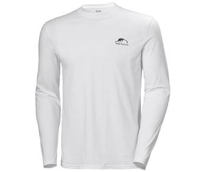 Helly Hansen Nord Graphic Longsleeve T-Shir Camiseta, 005 Blanco, XXL para Hombre