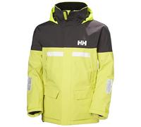 Helly Hansen Pier Jacket 4.0 - Chaqueta impermeable para lluvia - Chaqueta ligera para exteriores - Equipo con capucha para mal tiempo, 410 Cyber Lime, Medium