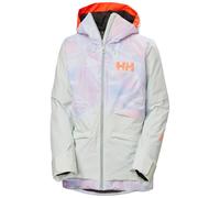 Helly Hansen Powchaser 2.0, chaqueta de esquí, mujer, verde claro/lila claro 38(M) Reflections AOP