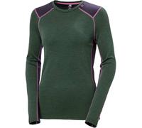 Helly-Hansen - Ropa interior térmica mujer - W Lifa Merino Midweight Crew Jungle Green para Mujer de Lana - Talla S - Verde Verde S