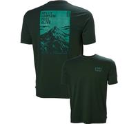 Helly-Hansen - Skog Graphic T-Shirt Dark Jungle - Talla M - Verde Verde M