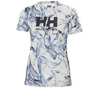 Helly-Hansen T-Shirt HH Logo Camiseta Esra, 853 Grey Fog Ezra, XL Mujeres