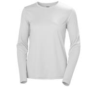 Helly Hansen Mujeres W HH Tech Crew LS 2.0, Gris Niebla, XS