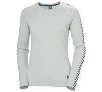 Helly Hansen W LIFA Active Stripe Crew Chaqueta de Capa Base, 462 Green Mist, S para Mujer