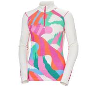 Helly-Hansen W LIFA Merino Midw Gra 1/2 Zip Capa de Base, 014 Off White Jpb AOP, M para Mujer