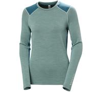 Helly Hansen W LIFA Merino Midweight Crew Chaqueta de Capa Base, 489 Cactus, M para Mujer