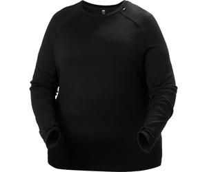HELLY HANSEN W Lifa Merino Midweight Crew Plus - Mujer - Negro - talla 1X- modelo 2026