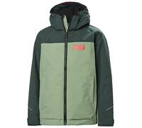 Helly Hansen W Nora Long Puffy Jacket, Chaqueta De Pluma Para Acampada Y Marcha Niño Unisex Youth, Verde (Green), 8