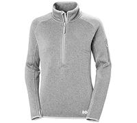 Helly Hansen W Varde 1/2 Zip 2.0 para Mujer, Gris Niebla, Talla L