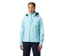 Helly Hansen Women's Crew Hooded Jacket, Light Cyan, XS
