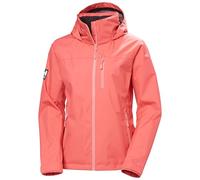 Helly Hansen Chaqueta con capucha W Crew 2.0 para mujer, color rosa atardecer, talla XS