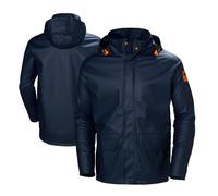HELLY HANSEN Rain Jacket Chaqueta Impermeable Gale, Unisex, Azul Marino, L-Chest 42.5" (108cm)