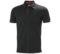Helly-Hansen Workwear Kensington Tech - Polo para hombre, ligero, transpirable, manga corta, para alta movilidad, 991 negro , Medium