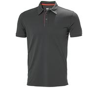 Helly-Hansen Workwear Kensington Tech - Polo para hombre, ligero, transpirable, manga corta para mayor movilidad, ébano, L