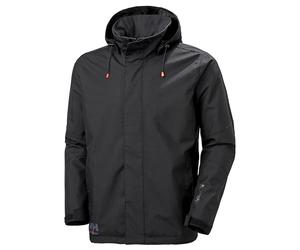 Helly Hansen Workwear Men's Oxford Shell Jacket, Black, 3XL