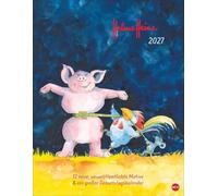 Helme Heine: Edition Kalender 2027: Liebevoll illustrierter Wandkalender von Helme Heine mit 12 neuen, unveröffentlichten Motiven. 34 x 44 cm.