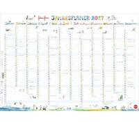 Helme Heine: Posterplaner 2027: Liebevoll illustrierter Wand-Kalender von Helme Heine mit den drei Freunden. Praktischer Jahresplaner 2027 zum Eintragen.