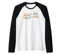 Helme Help You Funny Meme Viral Popular Cultura Terapia Camiseta Manga Raglan